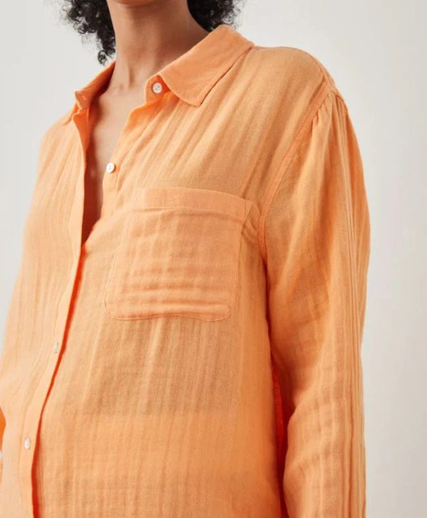 Rails Ellis Shirt- Papaya (Online Only) Supply