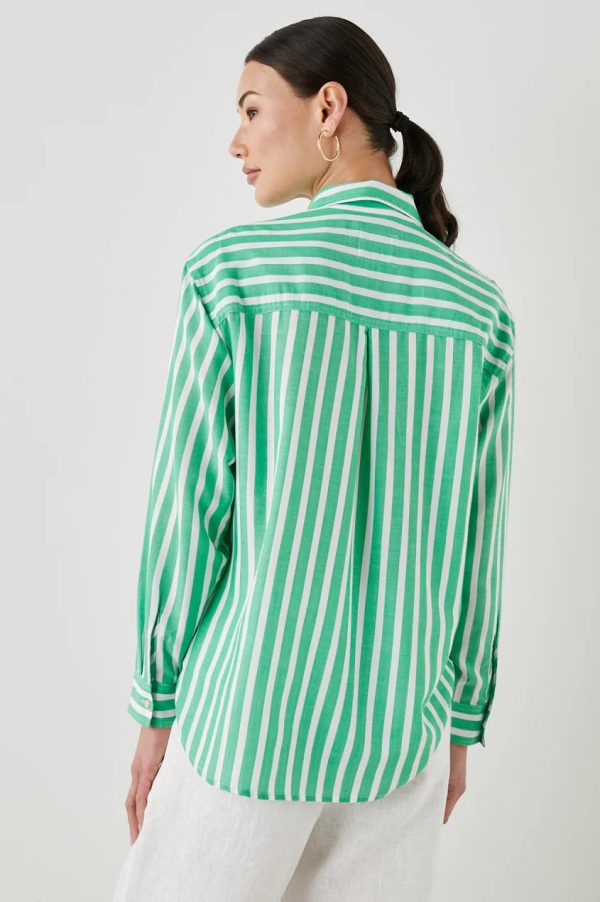 Rails Elle Shirt- Clover Stripe (Online Only) Online Hot Sale