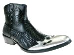 Men s M1794 Faux Snake Skin Westren Cowboy Boots For Discount