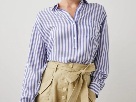 Rails Elle Shirt- Blue White Stripe (Online Only) For Sale