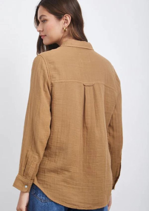 Rails Ellis Shirt- Toasted Coconut (Online Only) on Sale