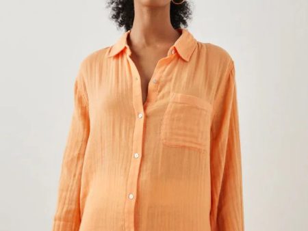 Rails Ellis Shirt- Papaya (Online Only) Supply