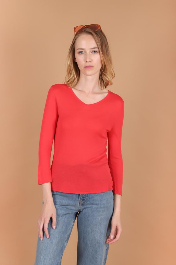 Estheme V-Neck Sweater Fashion