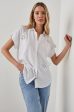 Rails Jamie Shirt- White Eyelet Stars (Online Only) Discount