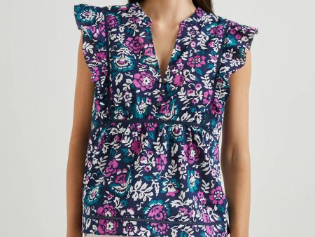 Rails Misha Top- Woodblock Floral For Cheap