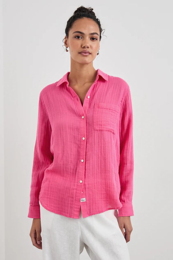 Rails Ellis Shirt- Hibiscus (Online Only) Discount