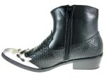 Men s M1794 Faux Snake Skin Westren Cowboy Boots For Discount