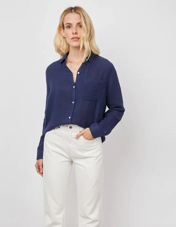 Rails Ellis Shirt- Indigo (Online Only) For Sale