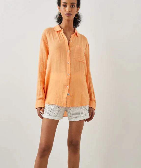 Rails Ellis Shirt- Papaya (Online Only) Supply