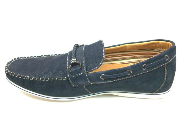 Mens Polar Fox Boat Suedette Moccasin Casual Loafers Shoes 30218 Blue-379 Supply