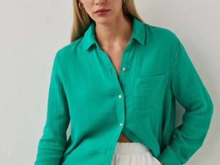 Rails Ellis Shirt- Emerald (Online Only) Cheap