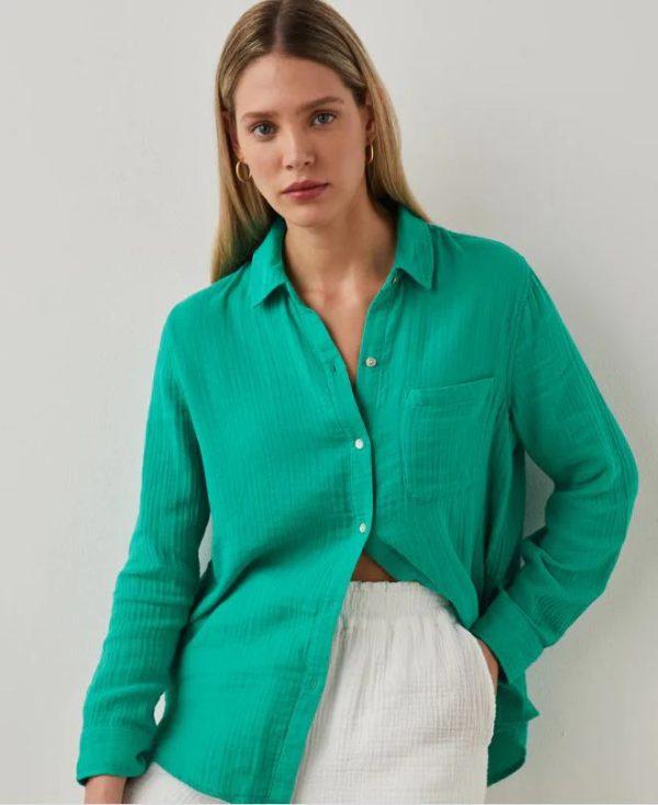 Rails Ellis Shirt- Emerald (Online Only) Cheap