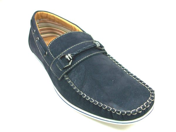 Mens Polar Fox Boat Suedette Moccasin Casual Loafers Shoes 30218 Blue-379 Supply