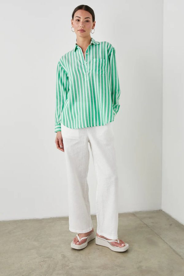 Rails Elle Shirt- Clover Stripe (Online Only) Online Hot Sale