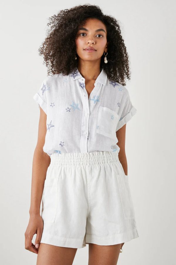 Rails Whitney Shirt- Navy Stitched Star (Online Only) Sale