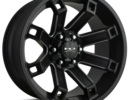 HD Off-Road Hollow Point Wheels | Black Milled | for 6x139.7 Trucks Hot on Sale