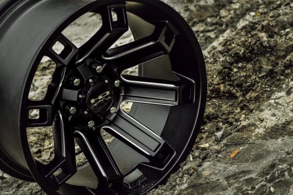 HD Off-Road Hollow Point Wheels | Black Milled | for 6x139.7 Trucks Hot on Sale